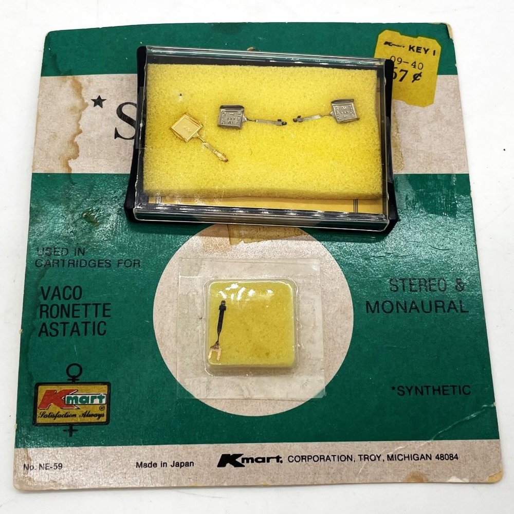 Vtg NIP Stereo Monaural Record Player Cartridge‎ Needles Vaco-Ronette-Astatic